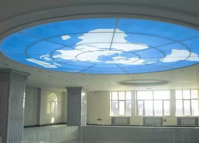 云饰轩蓝天白云喷绘...